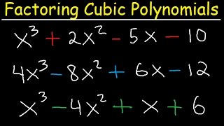 Factoring Cubic Polynomials Algebra 2 amp Precalculus [upl. by Persons]