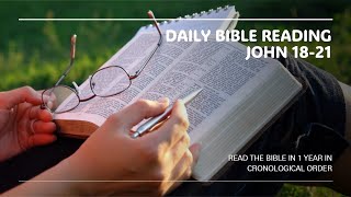 Daily Bible Reading John 1821 [upl. by Llesig932]