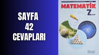 7SINIF MATEMATİK KİTABI SAYFA 42 CEVAPLARI [upl. by Stanislas]