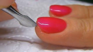 Jak zrobić Manicure Hybrydowy Shellac  How to make shellac manicure paznokcie hybrydowe [upl. by Ahseinod]