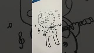 Un Cauchon trop mignon🥹 qui joue de la guitare 🎸 [upl. by Pavier]