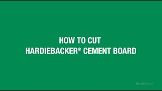 How to Cut HardieBacker Cement Board [upl. by Guerin]