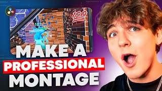 Edit PROFESSIONAL Fortnite Montages for FREE  Davinci Resolve Tutorial 2024 [upl. by Linet]