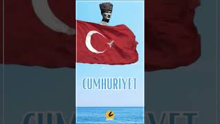 KUTLAN CUMHURİYET ❤️🤍 daima cumhuriyet101yaşında cumhuriyetbayramı 🌹 [upl. by Branden]