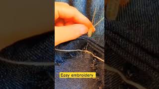 Veru beautiful embroidery tutorial for beginners embroiderypatterns diyembroidery [upl. by Ayalahs863]