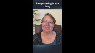 Paraphrasing Made Easy [upl. by Descombes]