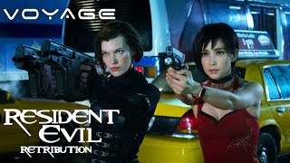 Resident Evil Retribution  Alice amp Ada Fight The Executioners  Voyage [upl. by Eneleahs]