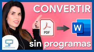 Cómo convertir PDF a WORD sin programas  Guía 2024 [upl. by Akenal329]