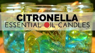 How to Make Easy Mason Jar Citronella Candles [upl. by Arri]