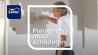 Zelf schilderen een pleisteren muur  Levis letscolour [upl. by Vargas440]