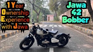 🛑Jawa 42 Bobber 1 Year Ownership Experience Should You Consider Jawa 42 Bobber❓ [upl. by Anisah]