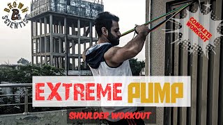 Extreme Pump Shoulder Workout  Boulder Shoulders  3 Best Shoulder Exercises  Workout at Home [upl. by Hgieliak]