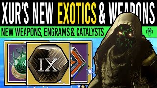 Destiny 2 XURS TASTY CATALYSTS amp RARE ARMOR Class Items Exotics Engrams amp Armor 27th Sept [upl. by Aicener]