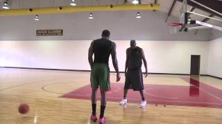 Hakeem Olajuwon Demonstrating Low Post Moves  Amazing Footwork [upl. by Ayocat987]