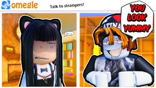 GIRL VOICE Trolling Famous Creators in Roblox Omegle Hilarious 😂 [upl. by Peppel332]