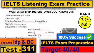 IELTS Listening Practice Test 2023 with Answers Real Exam  311 [upl. by Domenech]