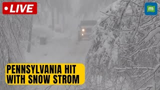 Live Pennsylvania sees heavy snow and uprooted trees heading into the weekend  N18G [upl. by Onitsuaf]