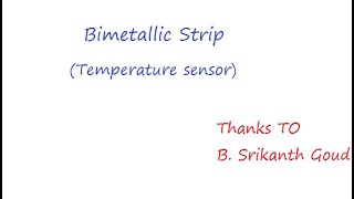 Bimetallic Strip Temperature sensor [upl. by Elkraps]