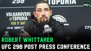 Robert Whittaker talks Paulo Costa win quotI look like this every fightquot [upl. by Mitran]