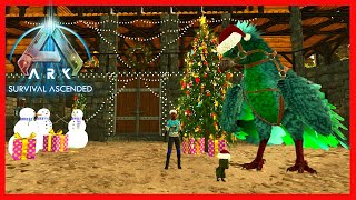 Base Decor Christmas Stuff amp Breeding Rexs ep 24 arksurvivalascended playark [upl. by Ahsiema]