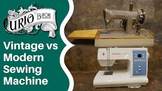 Vintage Versus Modern Sewing Machines [upl. by Namrak]