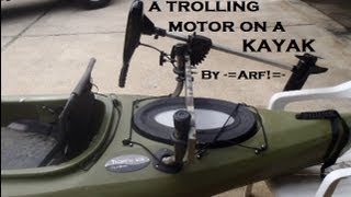 Mount a trolling motor on a KAYAK  Cheap [upl. by Jonna]