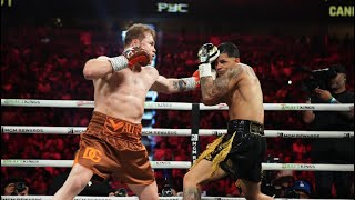 Canelo Alvarez vs Edgar Berlanga Live FULL Fight highlights  Canelo Knockdown win [upl. by Rochkind114]