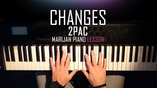 How To Play 2Pac  Changes  Piano Tutorial Lesson  Sheets [upl. by Ashia68]