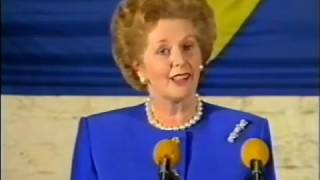 Margaret Thatchers Bruges Speech to the College of Europe in September 1988 [upl. by Alial]