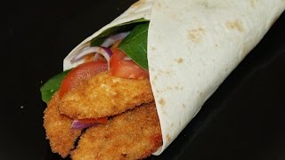 WRAP AU POULET PANKO  CUISINERAPIDE [upl. by Ecile301]