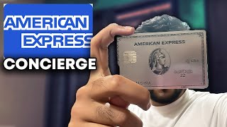 How To ACTUALLY Use Concierge Service Properly  Amex Platinum Charge Card [upl. by Akirahc]