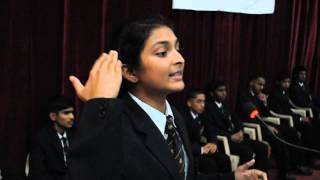 Sainik School Bijapur Eng Debate Miss Pooja P ShettyVij on quotDiscipline Kills Creativityquot [upl. by Uhej]