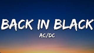 ACDC  Back In Black Lyrics [upl. by Ahtekahs]