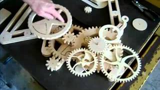 Wooden Gears for my Calendar Orreryorrery kit brass [upl. by Pendleton]