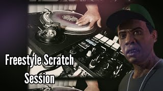 Turntablism Freestyle Scratching Session with New Scratch Instrumental  Turntablist  Ginzu Breaks [upl. by Onilecram]