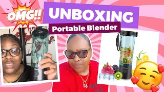 UNBOXING A PORTABLE BLENDER PRODUCT REVIEW [upl. by Donavon722]