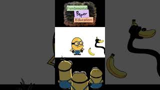 Mini Crewmate Kills Fundanental Paper Education  Banana  Among Us amongusanimationmeme [upl. by Hebrew]