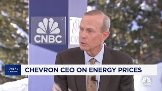 Chevron CEO Mike Wirth on Red Sea attacks energy transition and oil prices [upl. by Hsu]