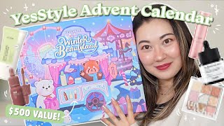 FULL Unboxing of YesStyle Advent Calendar 2023 [upl. by Aydiv]