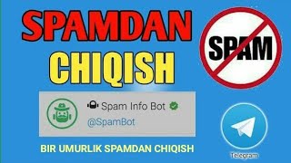 Telegramda Spamdan chiqish 2024 [upl. by Anuayek]