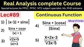 Combination of continuous function examples mathematics ppsc fpsc nts math mathstrick csirnet [upl. by Bartholomew804]