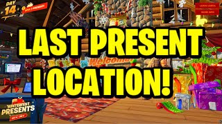 How To OPEN LAST PRESENT in Fortnite Secret 2021 Winterfest Present [upl. by Skerl]