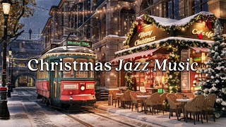 Smooth Jazz Instrumental to Unwind Relax 🎄 Cozy Winter Coffee Shop Ambience [upl. by Sufur]