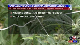 Cannabis products contaminated with prohibited pesticide recalled in New Mexico [upl. by Etnaid]