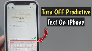 How To Turn OFF Predictive Text On iPhone [upl. by Turpin241]