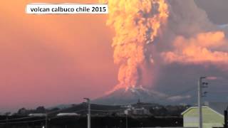 volcan calbuco erupcion con sonido imprecionante [upl. by Henricks]