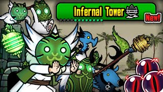 The Battle Cats  Infernal Tower Floor 4150 First Playthrough [upl. by Anihsak]