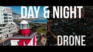 Drone Flight over Cape Town Day amp Night Shots [upl. by Sihun]