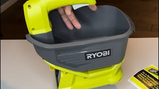 Ryobi 1 gallon spreader unboxing and review [upl. by Sylvan]