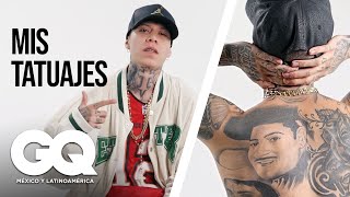 Santa Fe Klan nos explica el significado de sus tatuajes  Tattoo Tour  GQ México y Latinoamérica [upl. by Ahcrop]